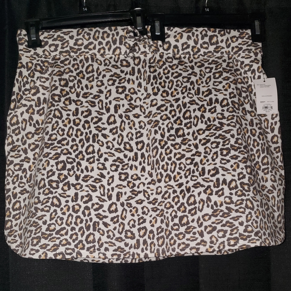 NWT Nine West Cheetah Cotton Skirt SZ XXL